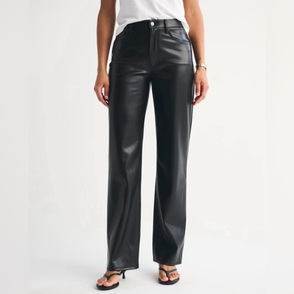 Abercrombie & Fitch Pants - Abercrombie Vegan Leather Pants